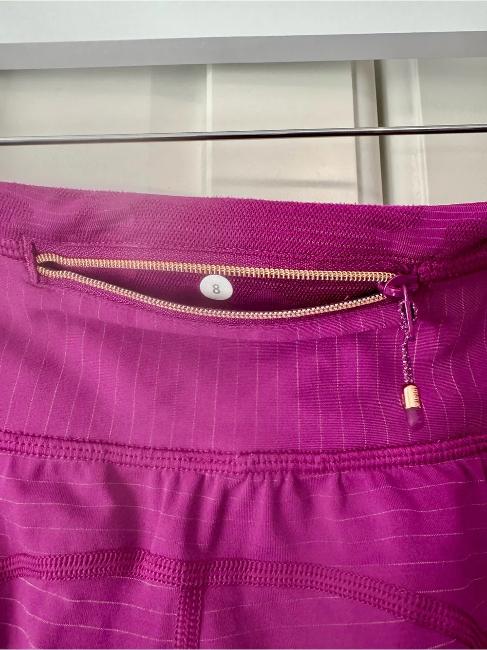 Lululemon Athletica‎ Run For Days Striped Shorts in Regal Plum Size:8